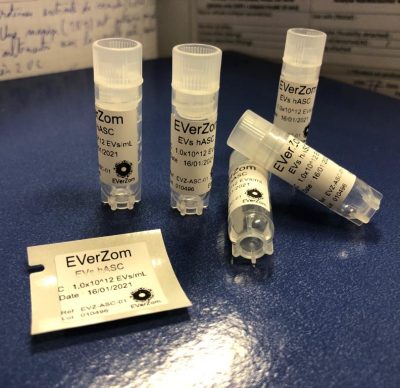 vials of Evz-mMSC EVs