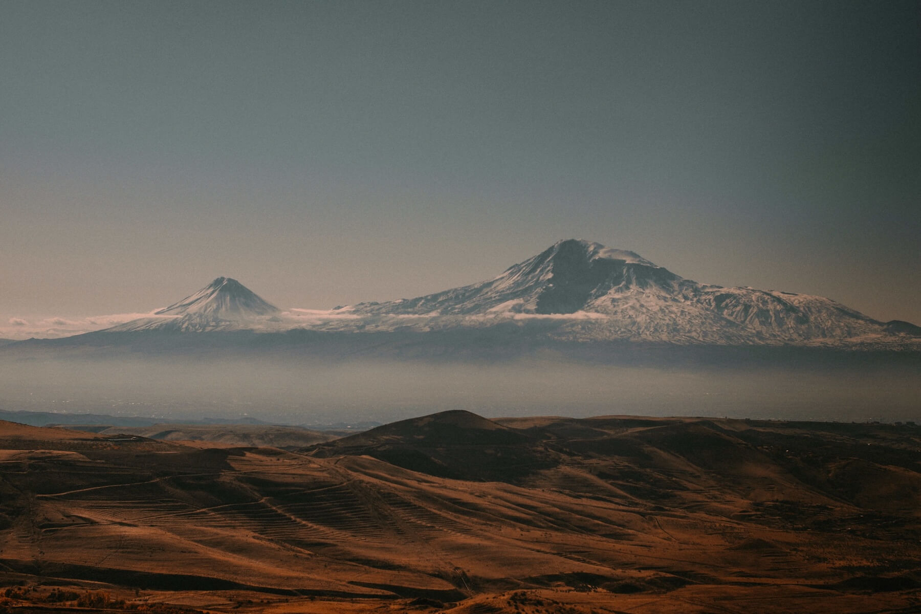 Le Mont Ararat dissimulé derrière des nuages