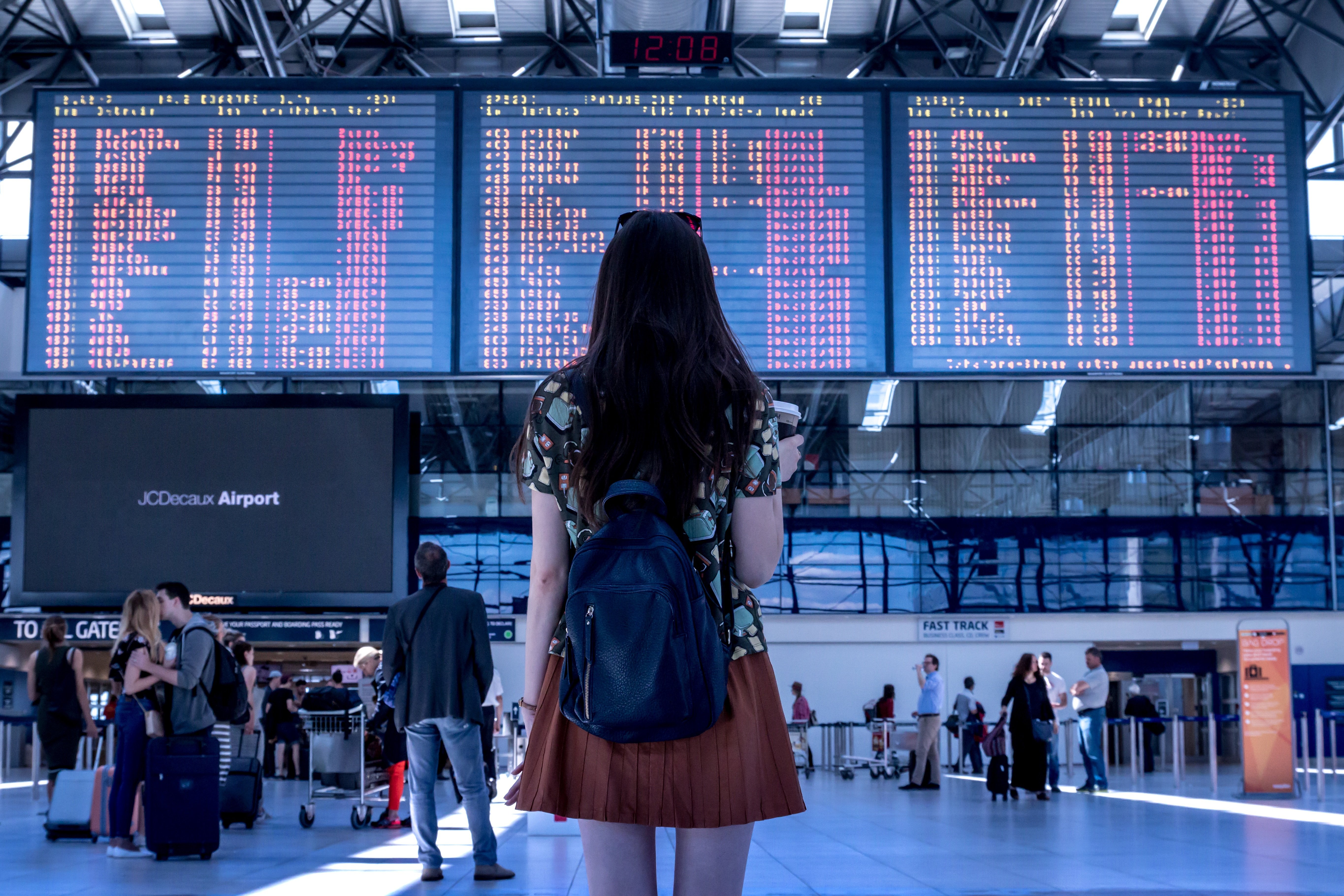 Aéroport, Femme, Vol