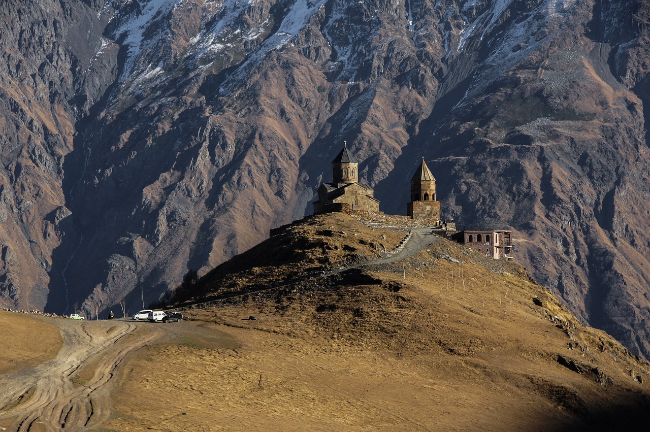 Paysage en Georgie, des randonnées en montagne