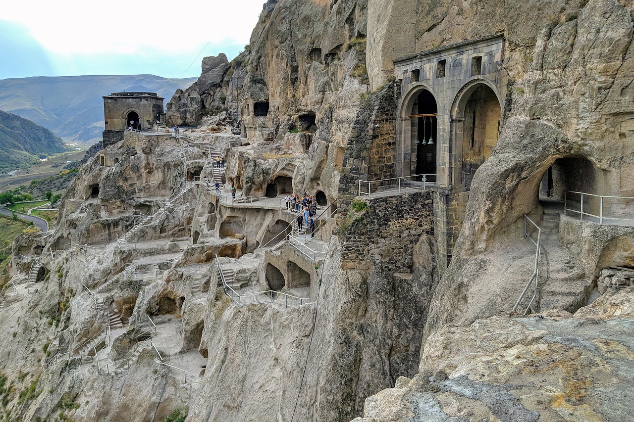 Grottes de vardzia en Georgie attraction touristique