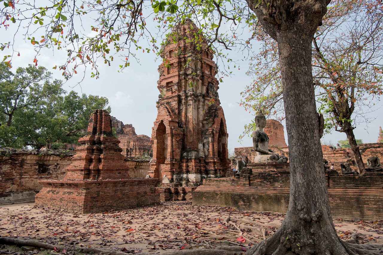 Wat Mahathat, Ayutthaya temple Thaïlande